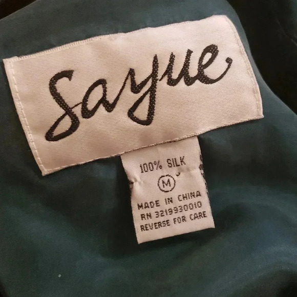 Sayue 100%silk blouse size M - Picture 5 of 5